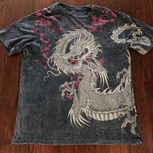 Affliction Dragon T Shirt 3XL